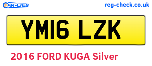 YM16LZK are the vehicle registration plates.