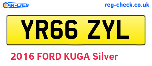 YR66ZYL are the vehicle registration plates.