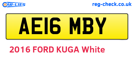 AE16MBY are the vehicle registration plates.