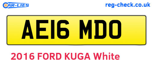 AE16MDO are the vehicle registration plates.
