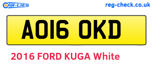 AO16OKD are the vehicle registration plates.
