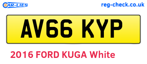 AV66KYP are the vehicle registration plates.