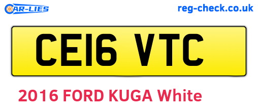 CE16VTC are the vehicle registration plates.