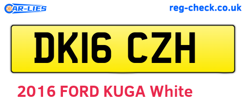 DK16CZH are the vehicle registration plates.