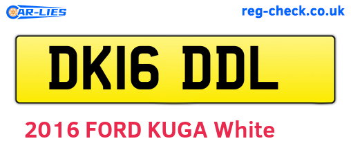 DK16DDL are the vehicle registration plates.