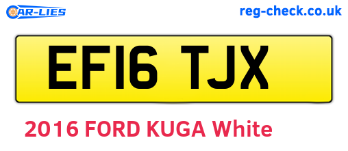 EF16TJX are the vehicle registration plates.
