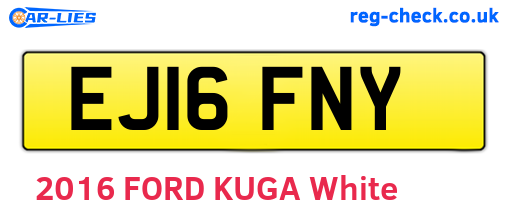 EJ16FNY are the vehicle registration plates.