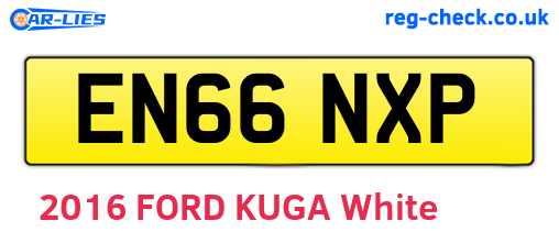 EN66NXP are the vehicle registration plates.