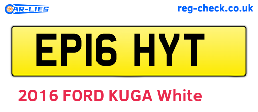 EP16HYT are the vehicle registration plates.