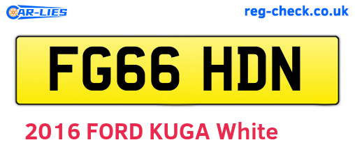 FG66HDN are the vehicle registration plates.