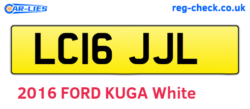 LC16JJL are the vehicle registration plates.