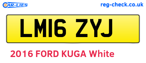 LM16ZYJ are the vehicle registration plates.