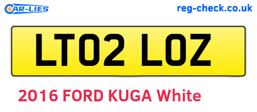 LT02LOZ are the vehicle registration plates.