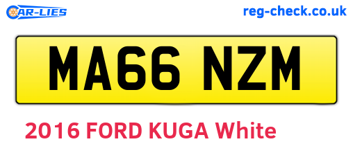 MA66NZM are the vehicle registration plates.