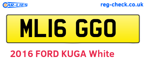 ML16GGO are the vehicle registration plates.