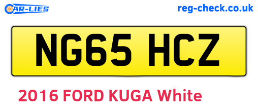 NG65HCZ are the vehicle registration plates.