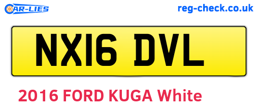 NX16DVL are the vehicle registration plates.