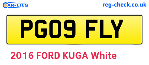 PG09FLY are the vehicle registration plates.