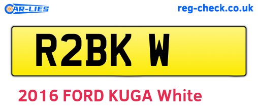 R2BKW are the vehicle registration plates.