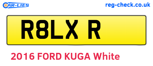 R8LXR are the vehicle registration plates.