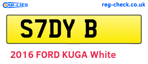 S7DYB are the vehicle registration plates.