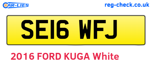 SE16WFJ are the vehicle registration plates.