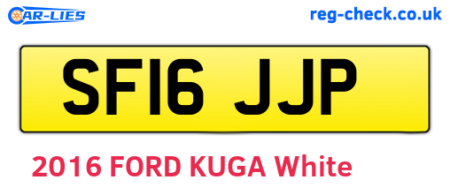 SF16JJP are the vehicle registration plates.
