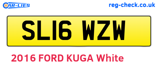 SL16WZW are the vehicle registration plates.