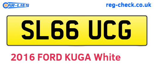 SL66UCG are the vehicle registration plates.