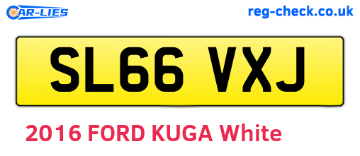 SL66VXJ are the vehicle registration plates.