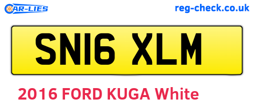SN16XLM are the vehicle registration plates.