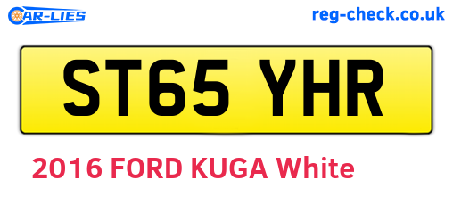 ST65YHR are the vehicle registration plates.