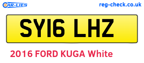 SY16LHZ are the vehicle registration plates.