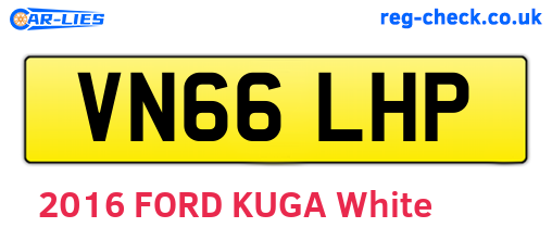 VN66LHP are the vehicle registration plates.