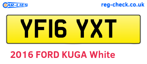 YF16YXT are the vehicle registration plates.