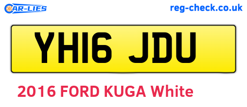 YH16JDU are the vehicle registration plates.
