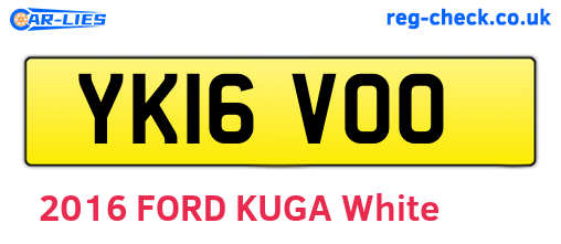YK16VOO are the vehicle registration plates.