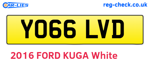 YO66LVD are the vehicle registration plates.