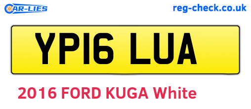 YP16LUA are the vehicle registration plates.