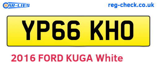 YP66KHO are the vehicle registration plates.