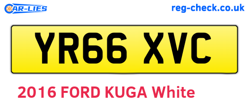 YR66XVC are the vehicle registration plates.