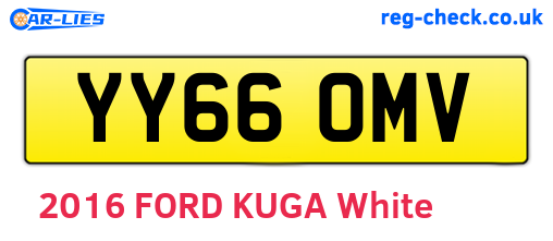 YY66OMV are the vehicle registration plates.