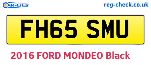 FH65SMU are the vehicle registration plates.