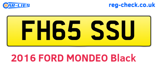 FH65SSU are the vehicle registration plates.