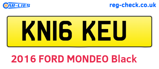 KN16KEU are the vehicle registration plates.