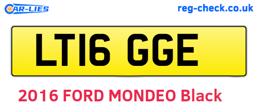 LT16GGE are the vehicle registration plates.