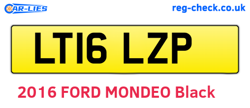 LT16LZP are the vehicle registration plates.