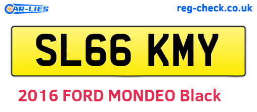 SL66KMY are the vehicle registration plates.