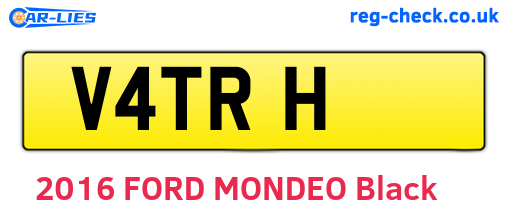 V4TRH are the vehicle registration plates.