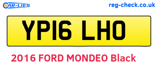 YP16LHO are the vehicle registration plates.
